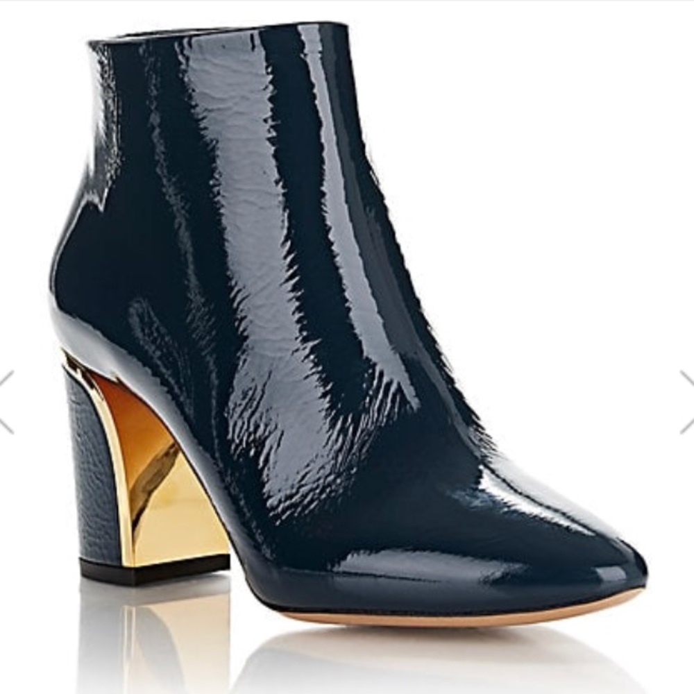 CHLOE Beckie Booties Patent Leather Size 40